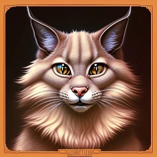 cute fluffy caracal sticker design, natural lighting, path traced, highly detailed, high quality, digital painting, by don bluth and ross tran and studio ghibli and alphonse mucha, artgerm