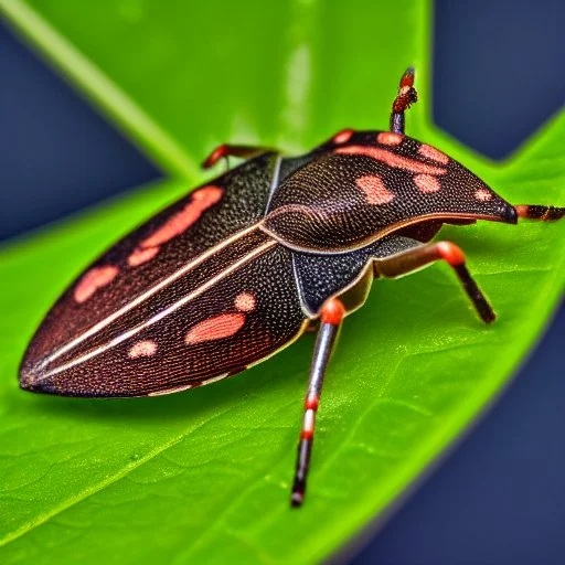 a man-faced_stink_bug, Catacanthus_incarnatus macro HDR photo