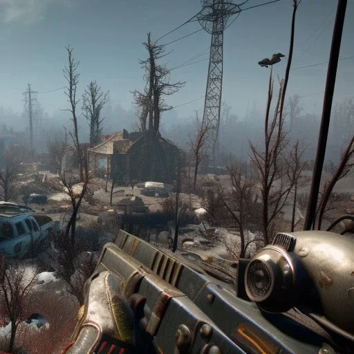 birds eye view of fallout 4 world