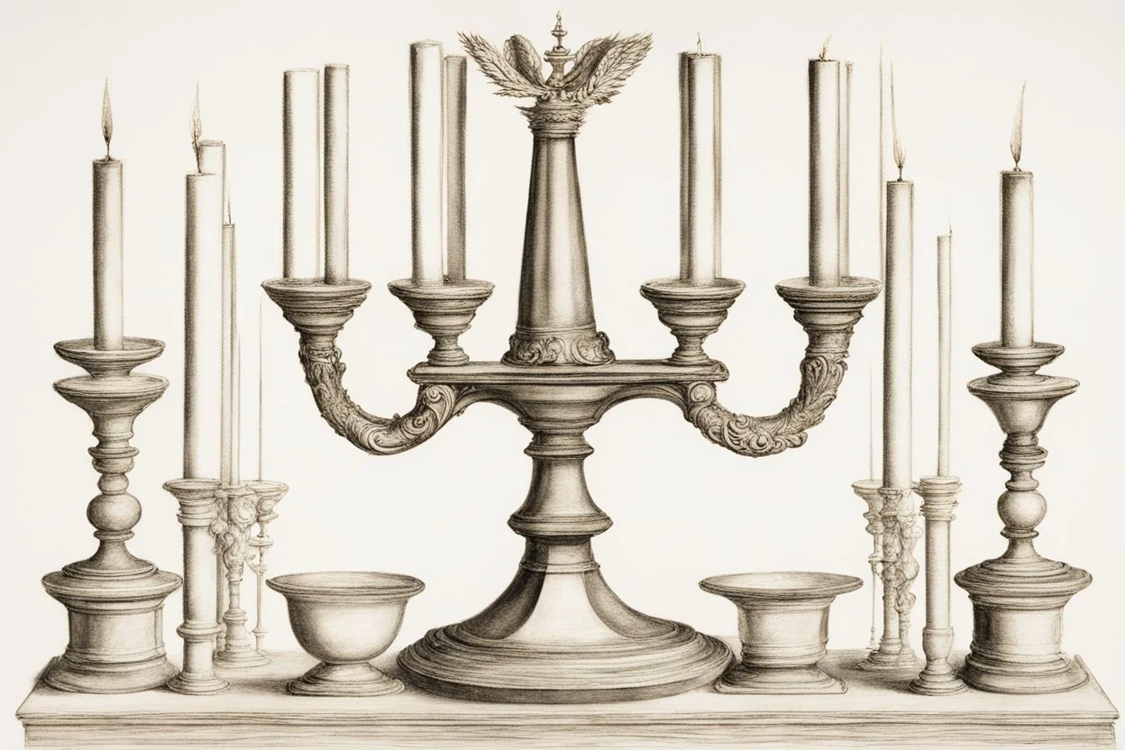 menorah by Andrea del sarto