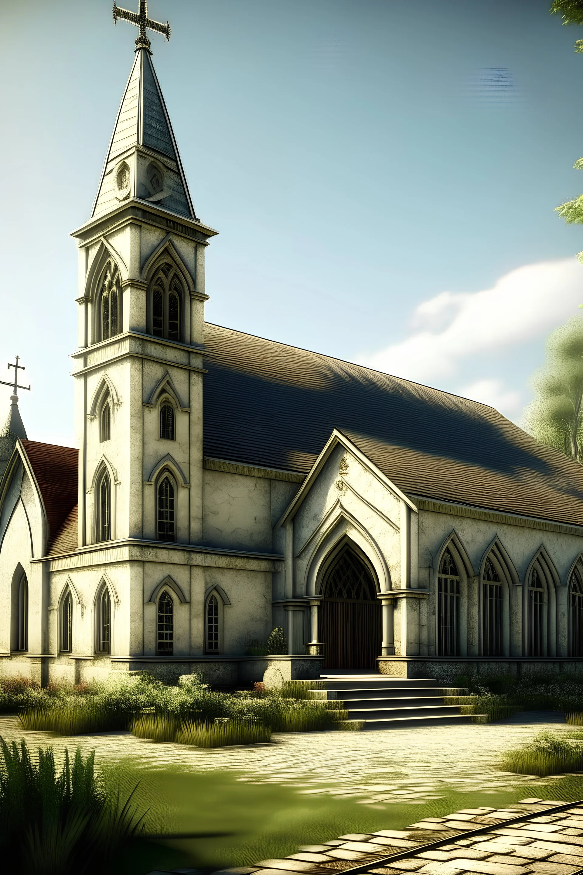 design a old catholic church