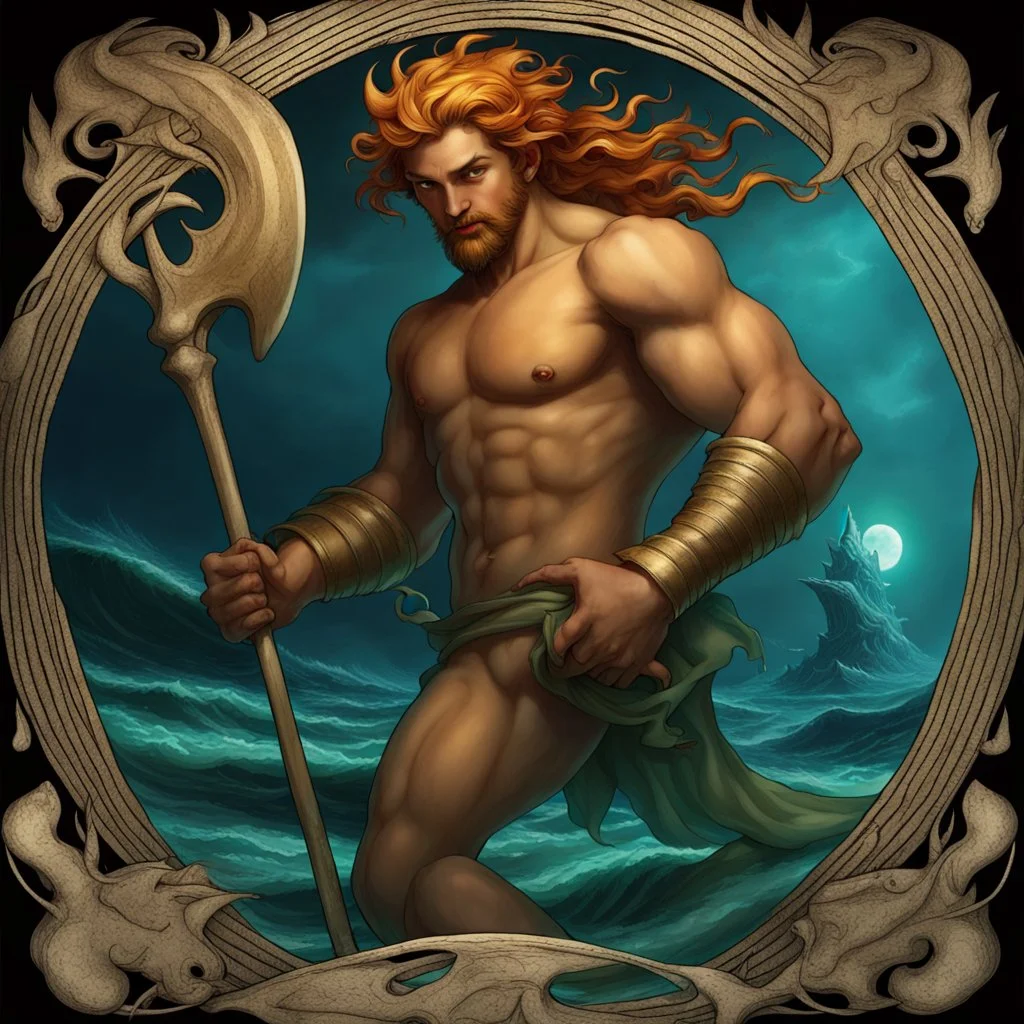 Triton: Messenger of the sea, son of Poseidon and Amphitrite.