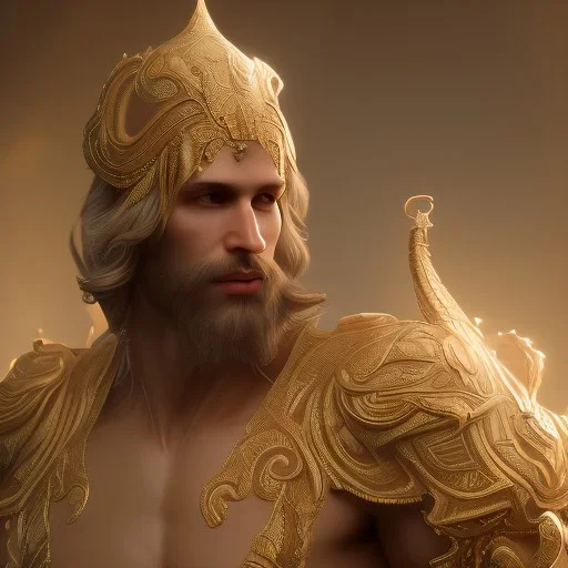 The supreme male magic god, mysterious, soft lighting, unreal engine 5 volumetric lighting, intricate details, realistic style, 8k resolution