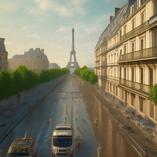 Wide-angle shot, Landscape of Paris, ulta realistic photo, cinematic, Unreal Engine 5, 8k