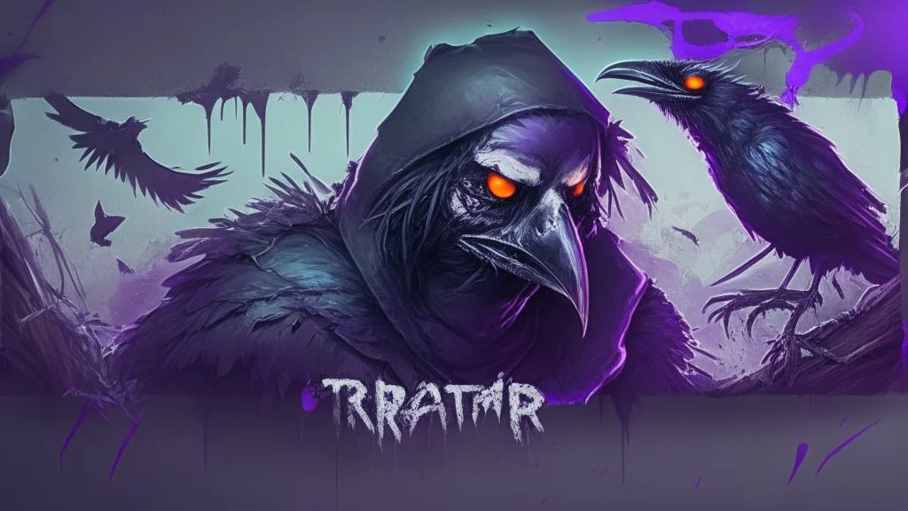 Twitch horror banner gaming crow