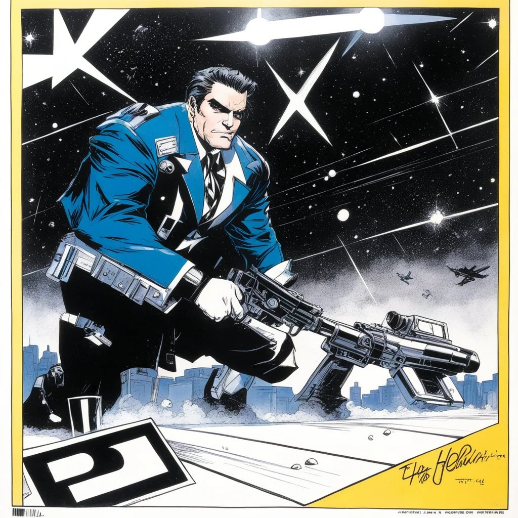 #5 Original Art by Howard Chaykin (Vortex Comic, 1988):