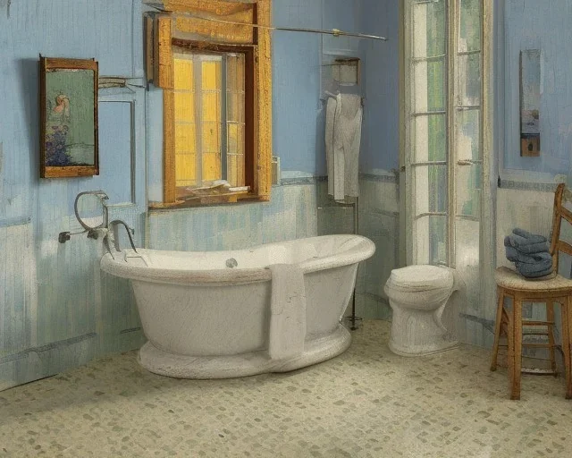 Portrait of a Bathroom by Van Gogh