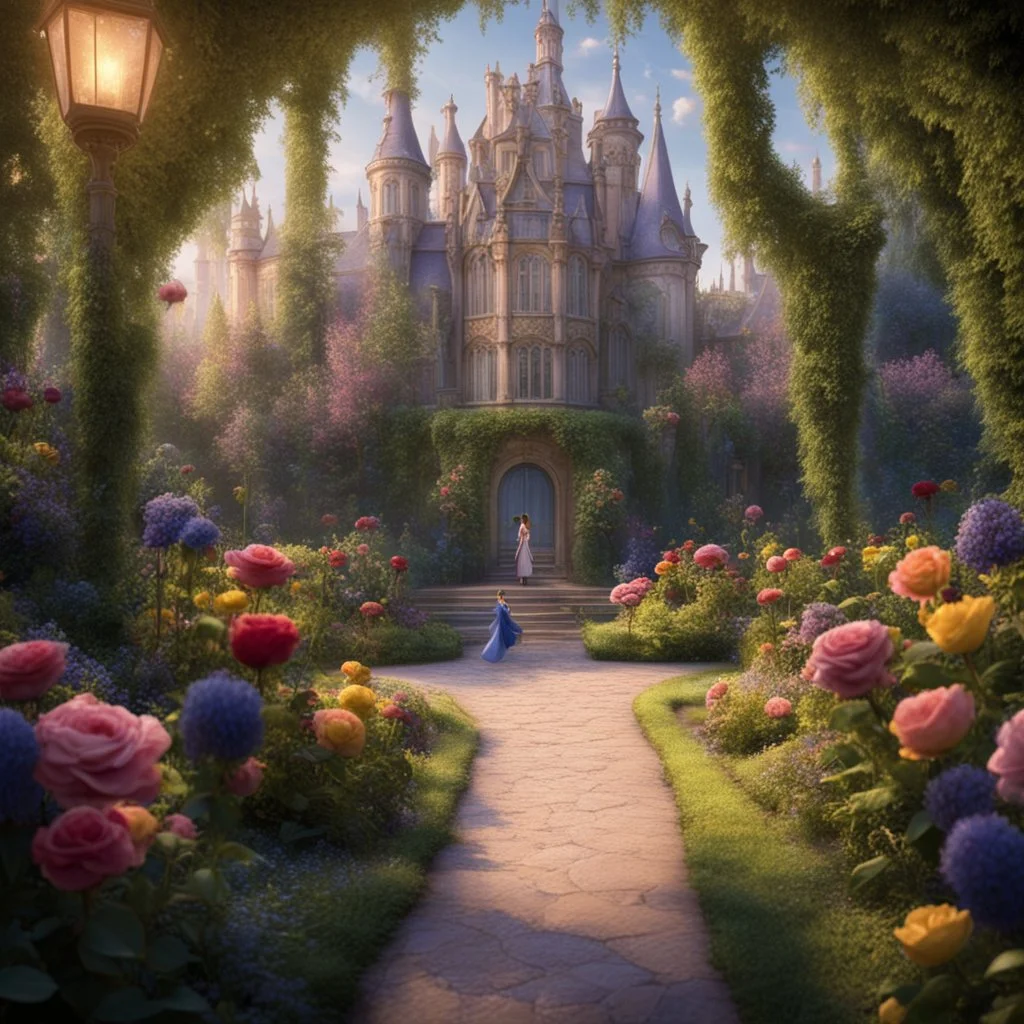 The garden from the film “Beauty and the Beast”