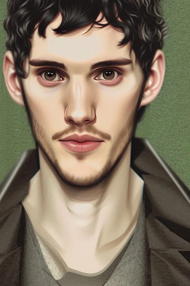 portrait of colin morgan as merlin