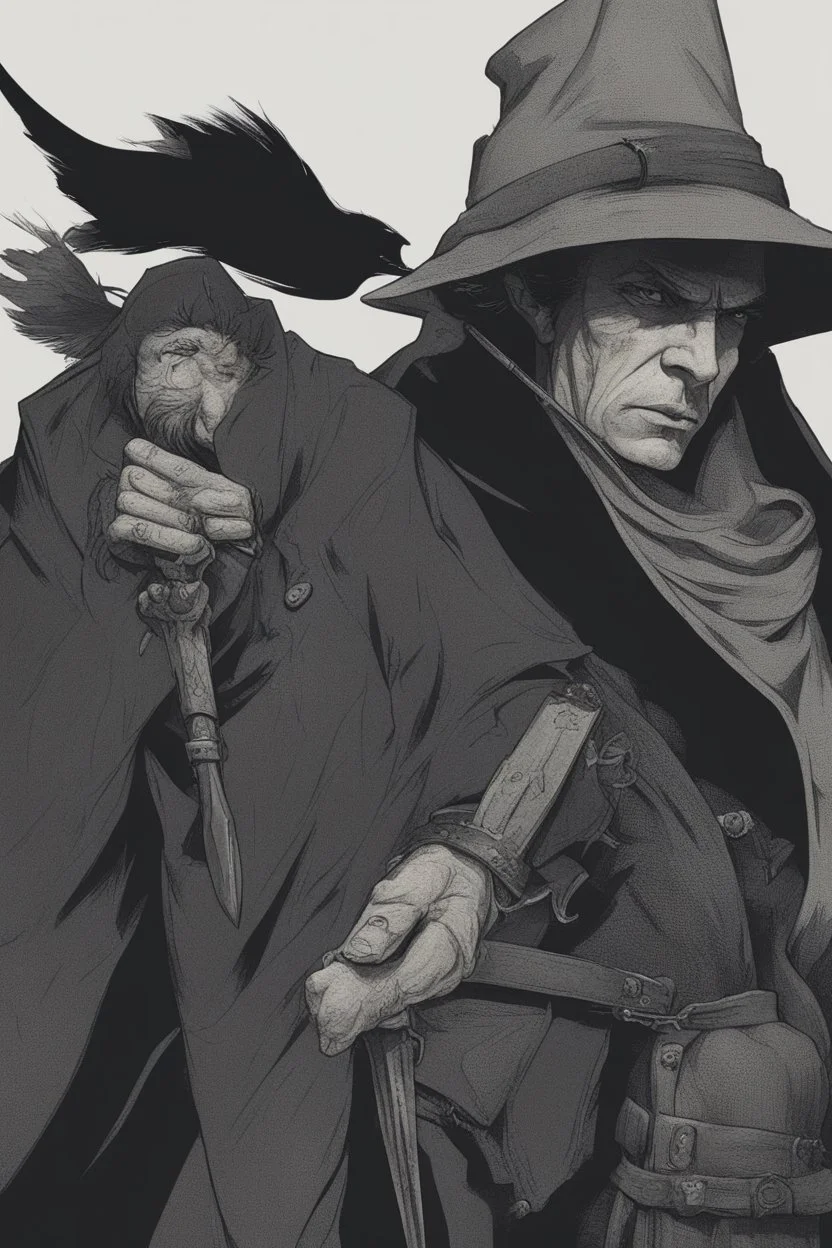 fantasy witch hunter man