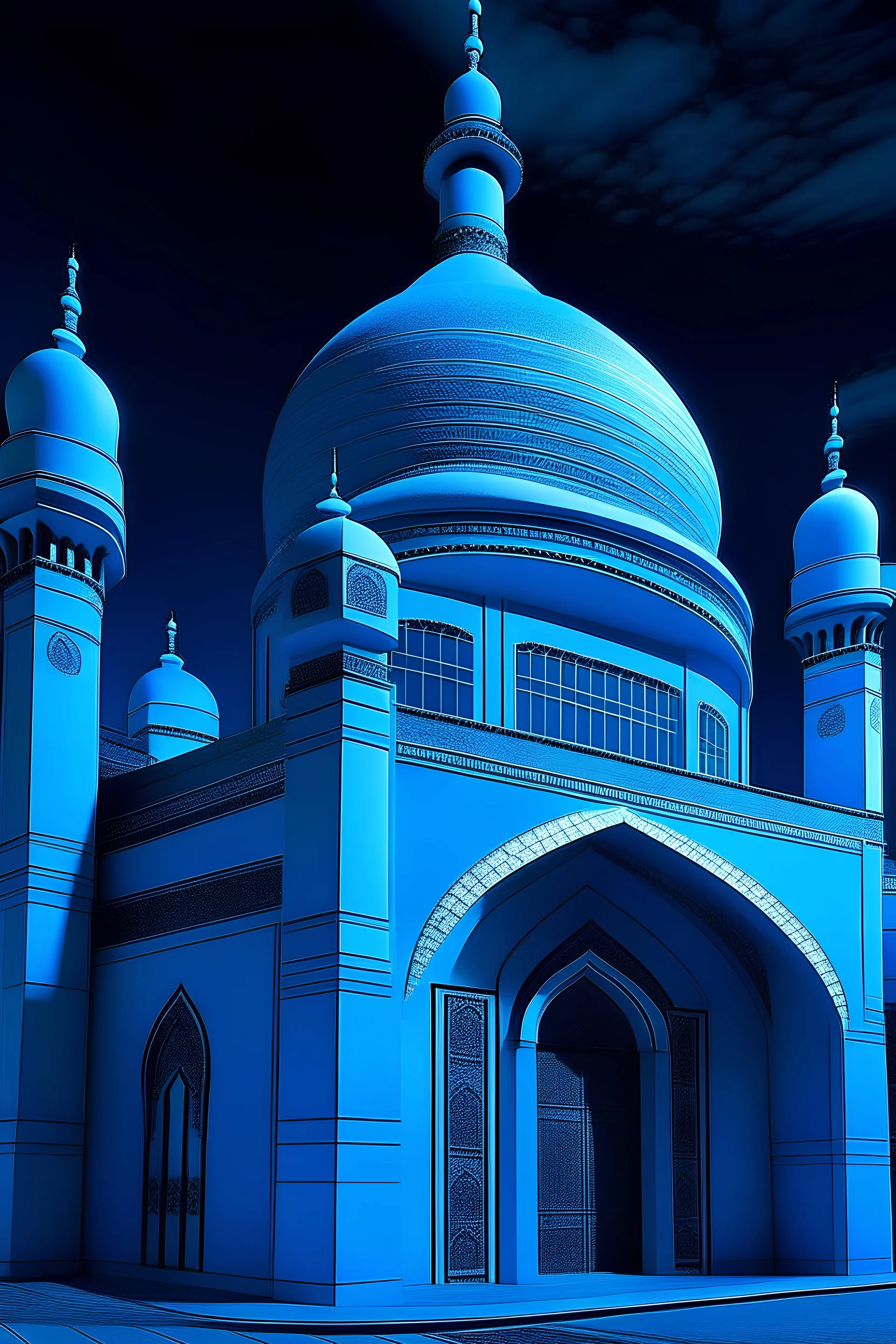 Mosque blue