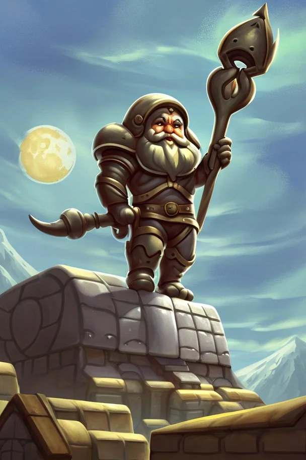 Moon in a dwarven mine