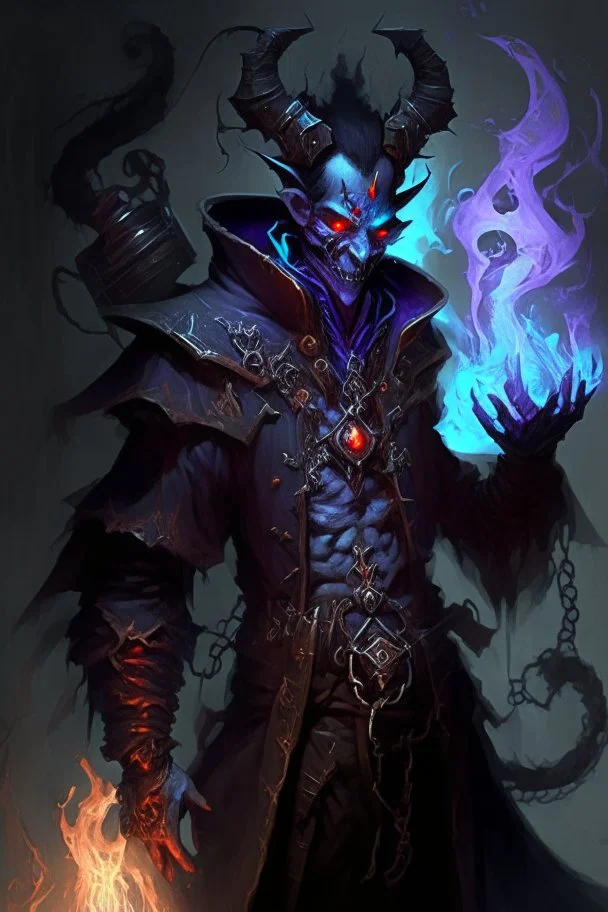 dark demon monster humanoid artificer mage alchemist