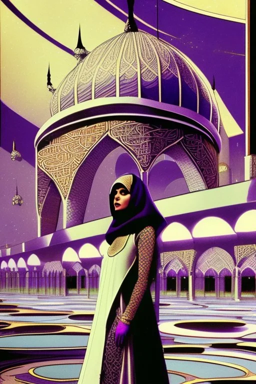 midnight mosque70s sci fi art