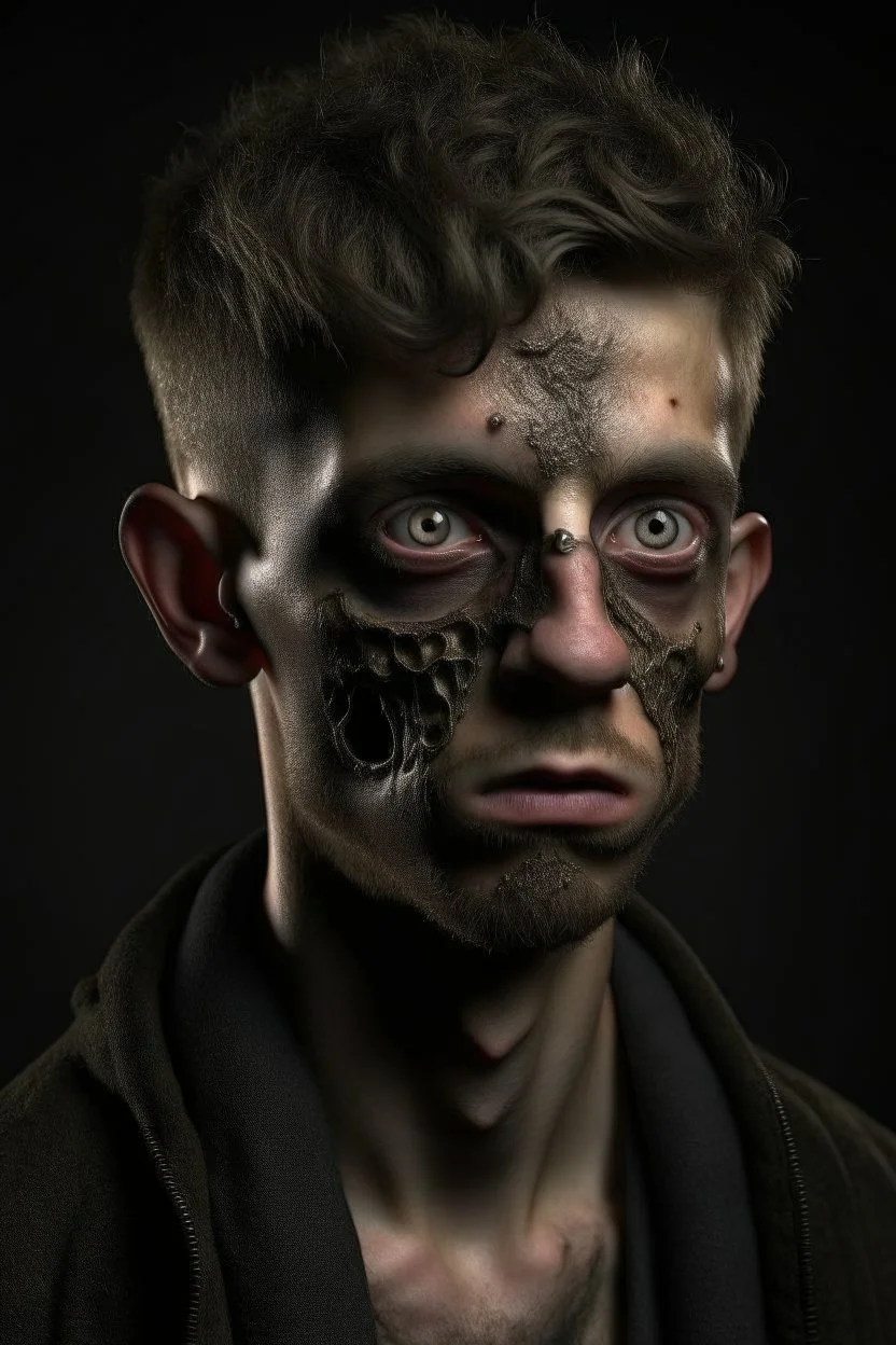 photo realistic young man Necromant