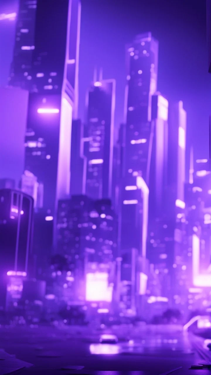 neon purple city