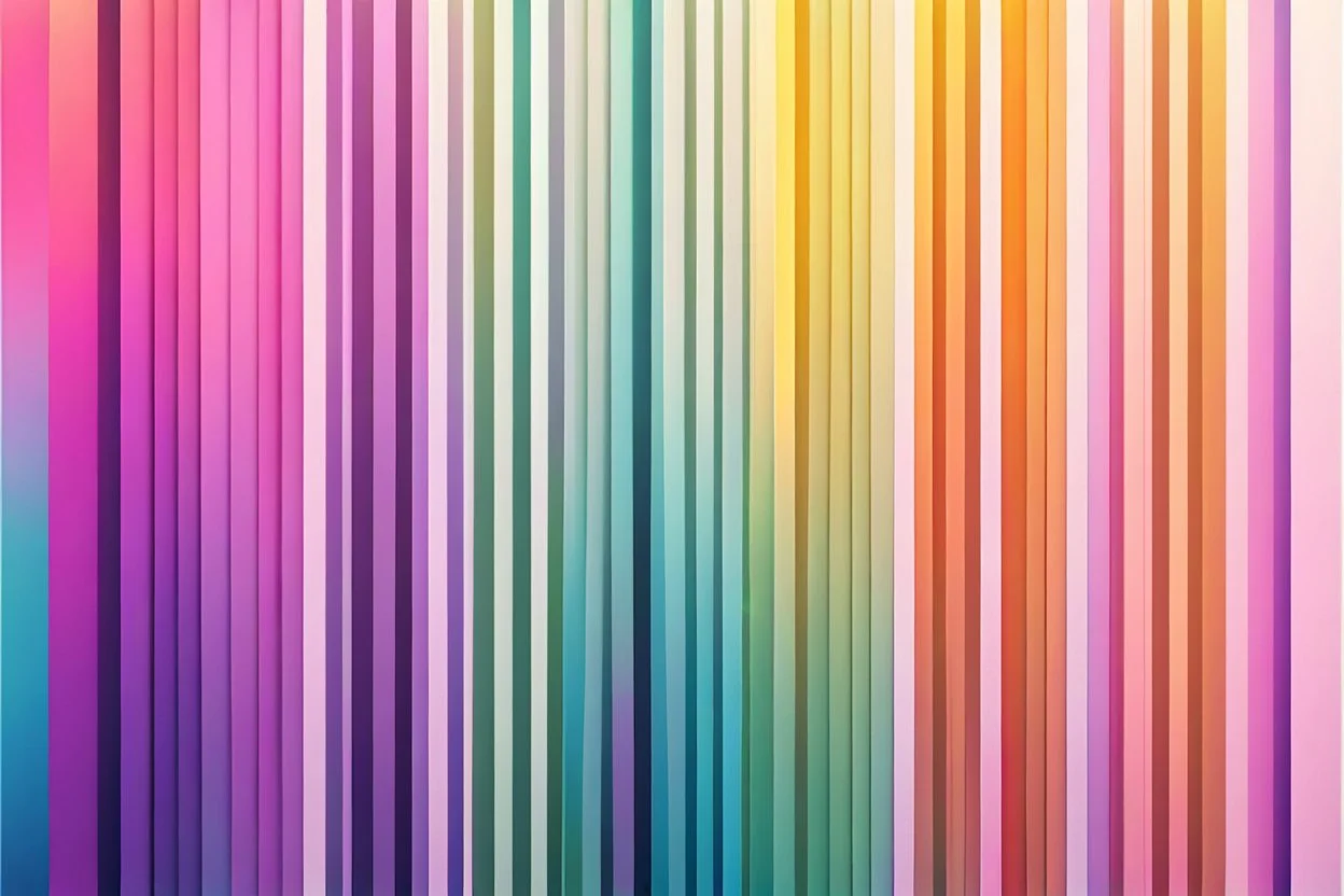 minimal clean thick vertical lines each line has different colour creating nice colour gradients representin modern summer