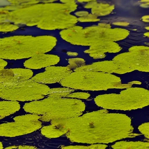 duckweed in a pond