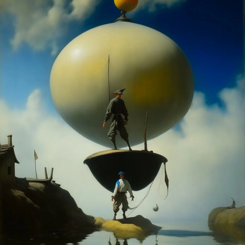 oil painting, Newell Convers Wyeth, Yves Tanguy, Frank Miller , Kitano Tsunetom ,