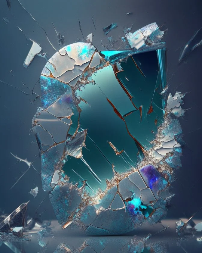 AI shattered glass marble art realisticv2 surrealism 4k resolution art