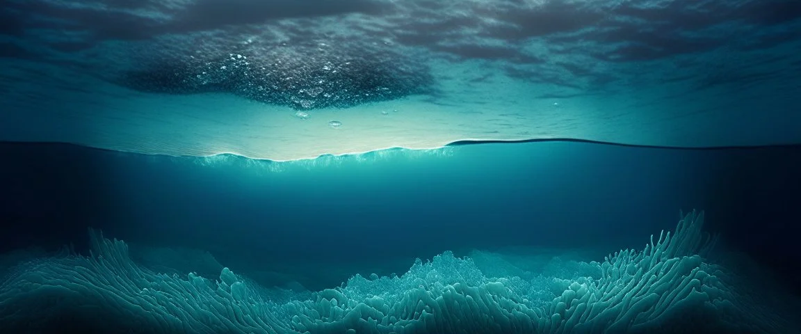 the surface of the ocean