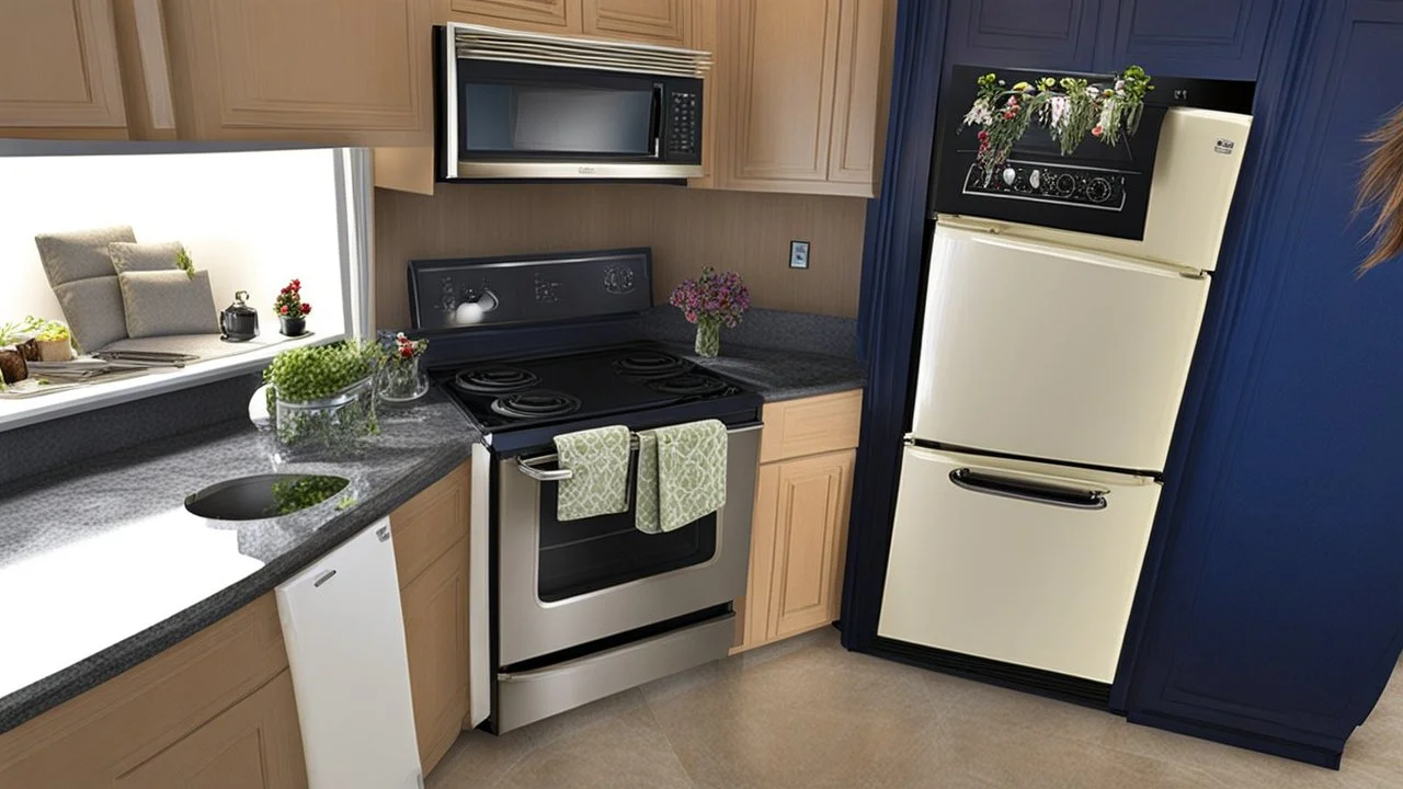 refrigerator doors stuck on oven