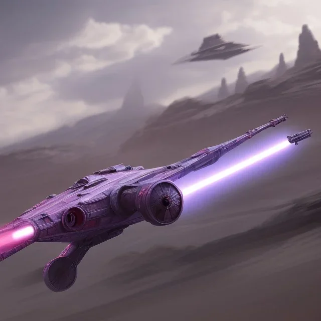 Star wars podracer concept, purple lightning.