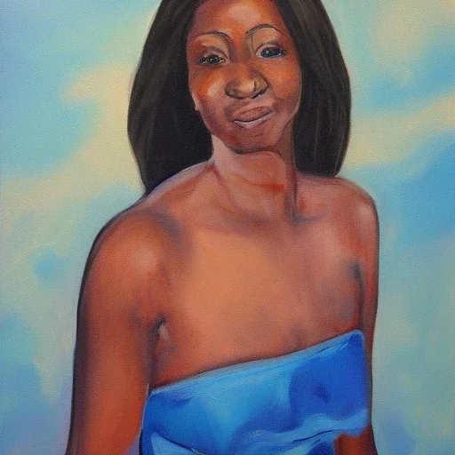 Full body portrait, painting, medium shot lady AICore