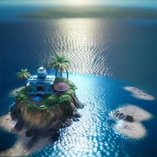 The Isometric Glass Tall Box Mini Model Little Real Island Mixed Water Fall Under Ocean Sunshine Summer Background Blue Sea, The Last Of Us / Avatar, Octane Render / ZBrush, Cinematic, IMAX Film, Nikon D750, 16K, Autostereoscopy, Anthropomorphic, Golden Ratio, Geometry, Symmetric, Depth Of Field, Highly Detailed, Ultra Realistic, Beautiful Lighting, Halfrear Lighting, Soft Light, Candoluminescence, Cast Shadow, Reflective, Glow, Translucent, Normal Map, Carbonated --testp