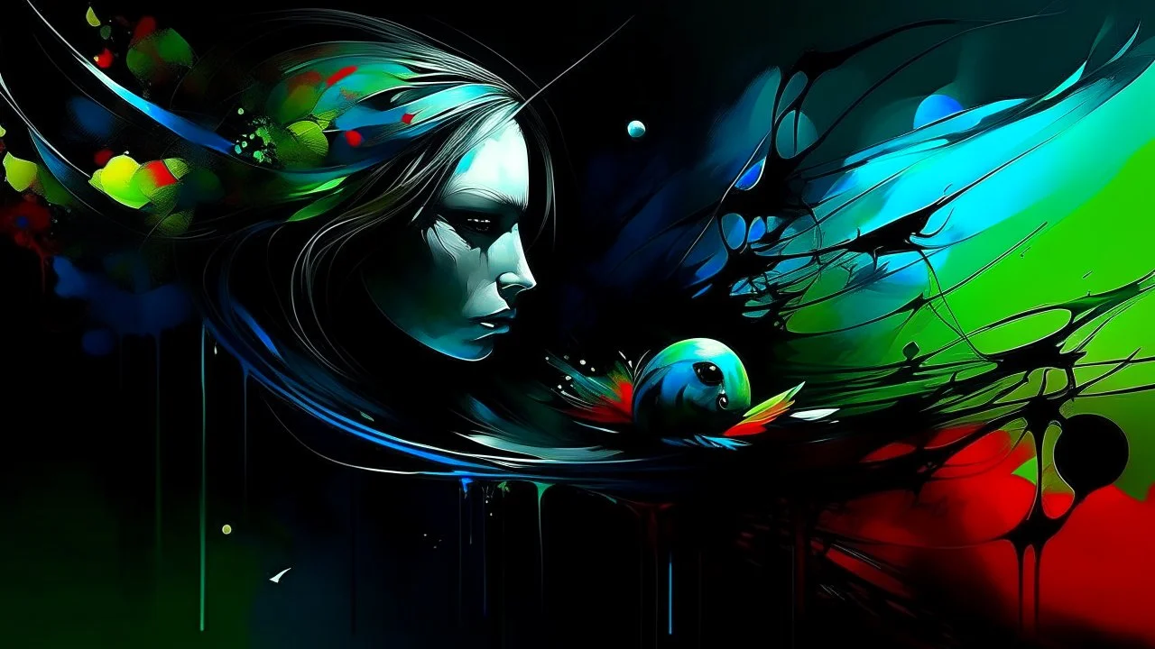 Mysterious. Contemporary art.