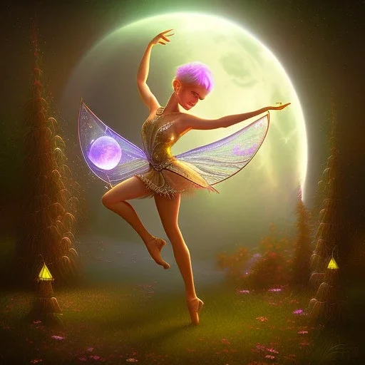 Pixie dancing in moonlight