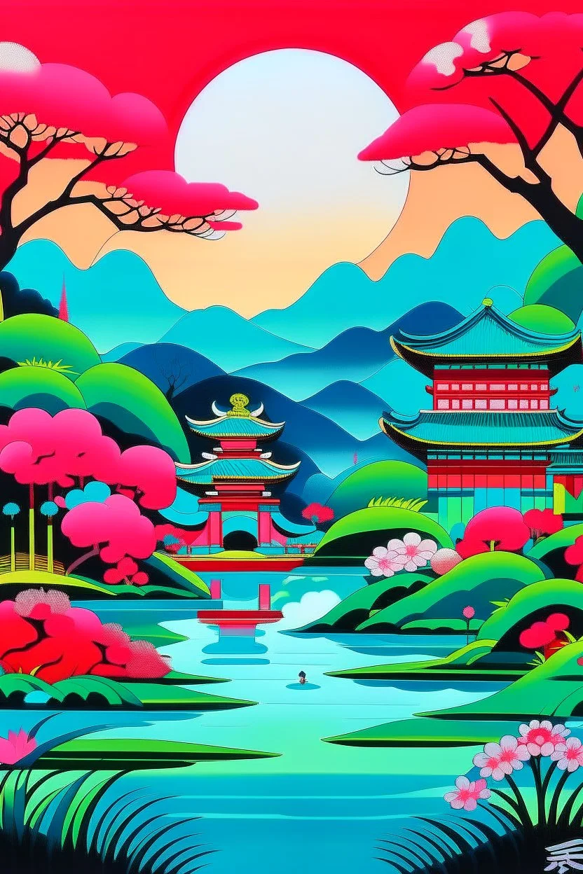 harmony in the style of Hiroshi Nagai