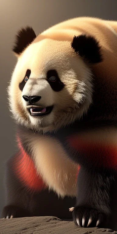 Demonic hellish panda