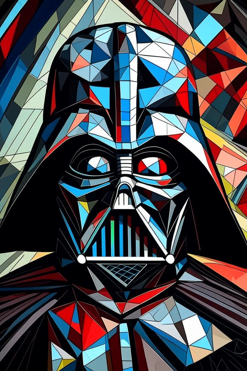 Cubism Darth vader