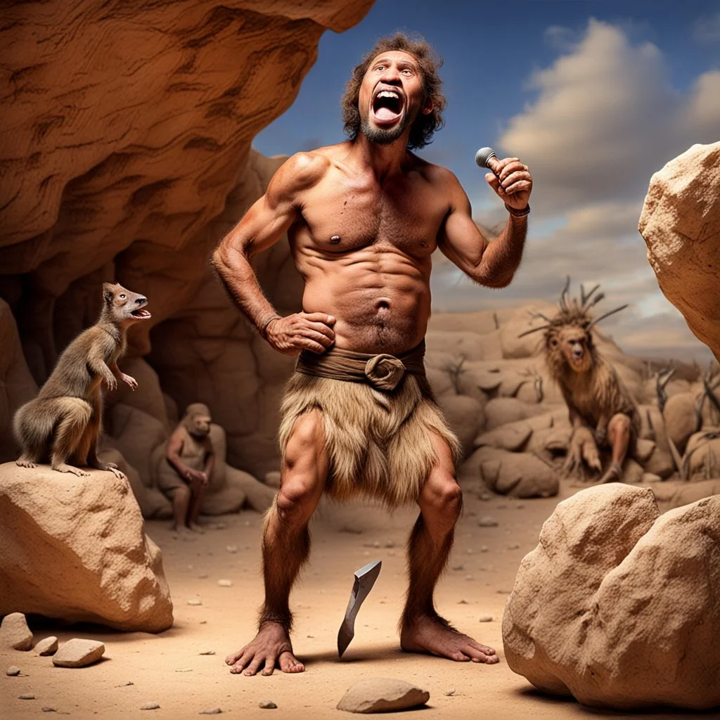 A standup comedian back in the Paleolithic Era.