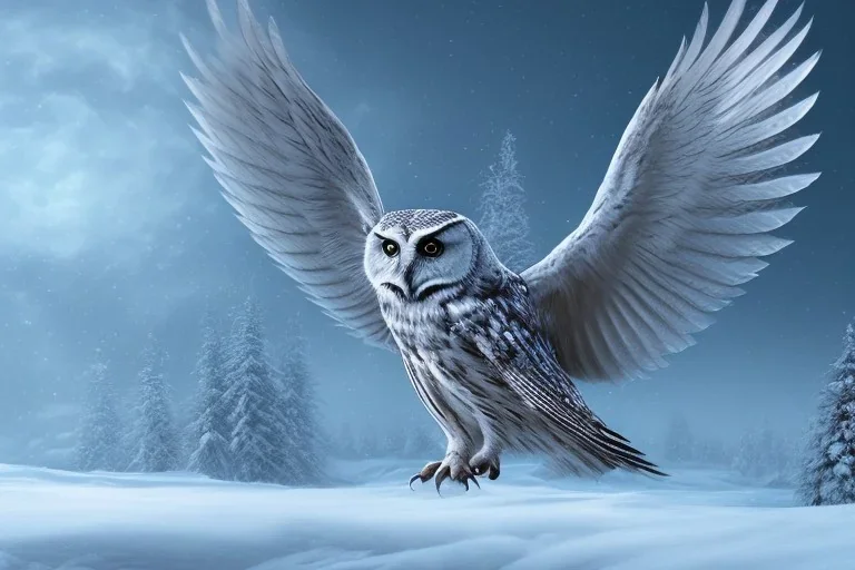 snow winged OWL