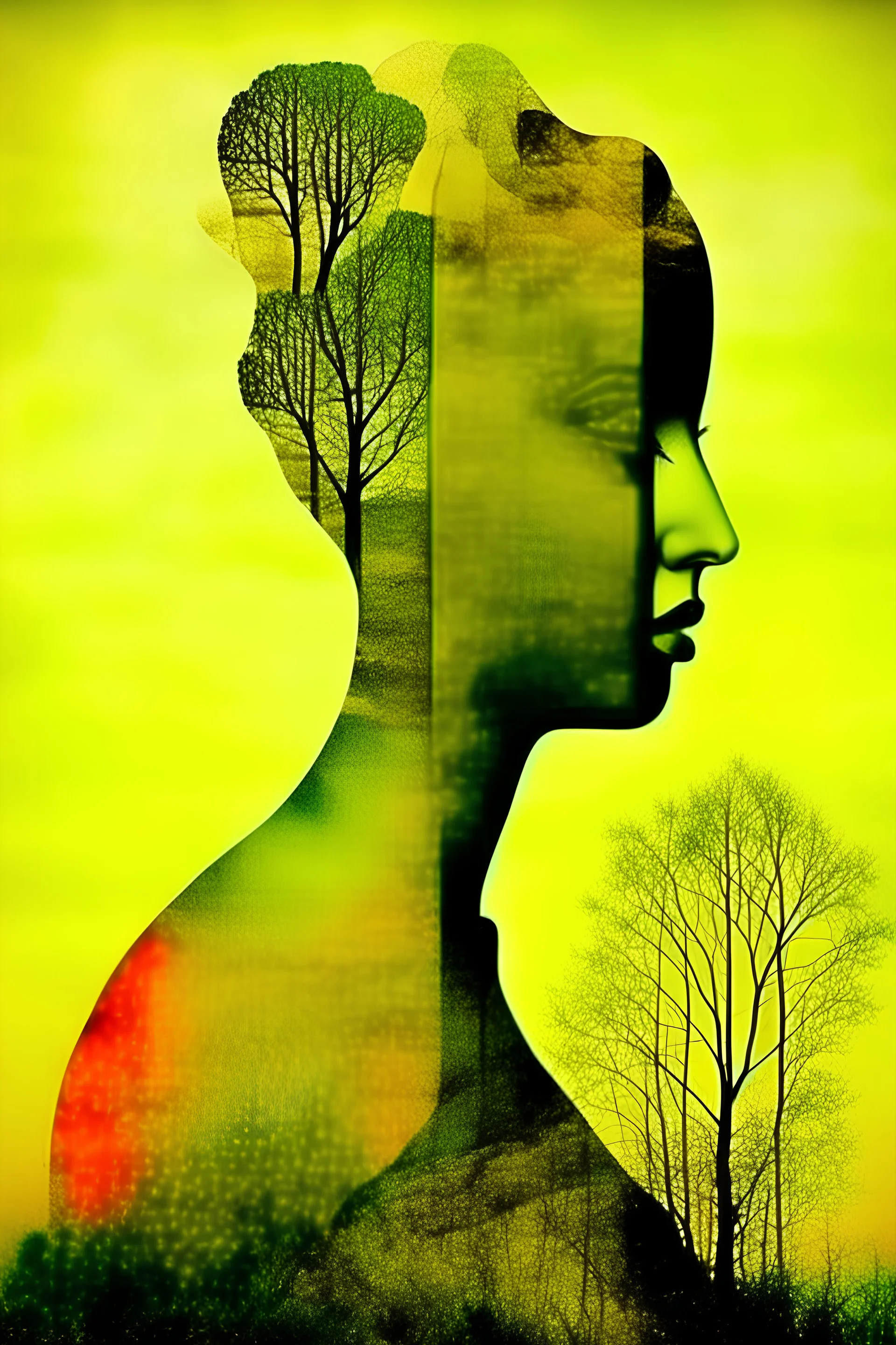 nature, analogue photography Mixed Media Collage by Dadaism, in the style of intimately evocative surreal minimalism, hdr, neo fauvism