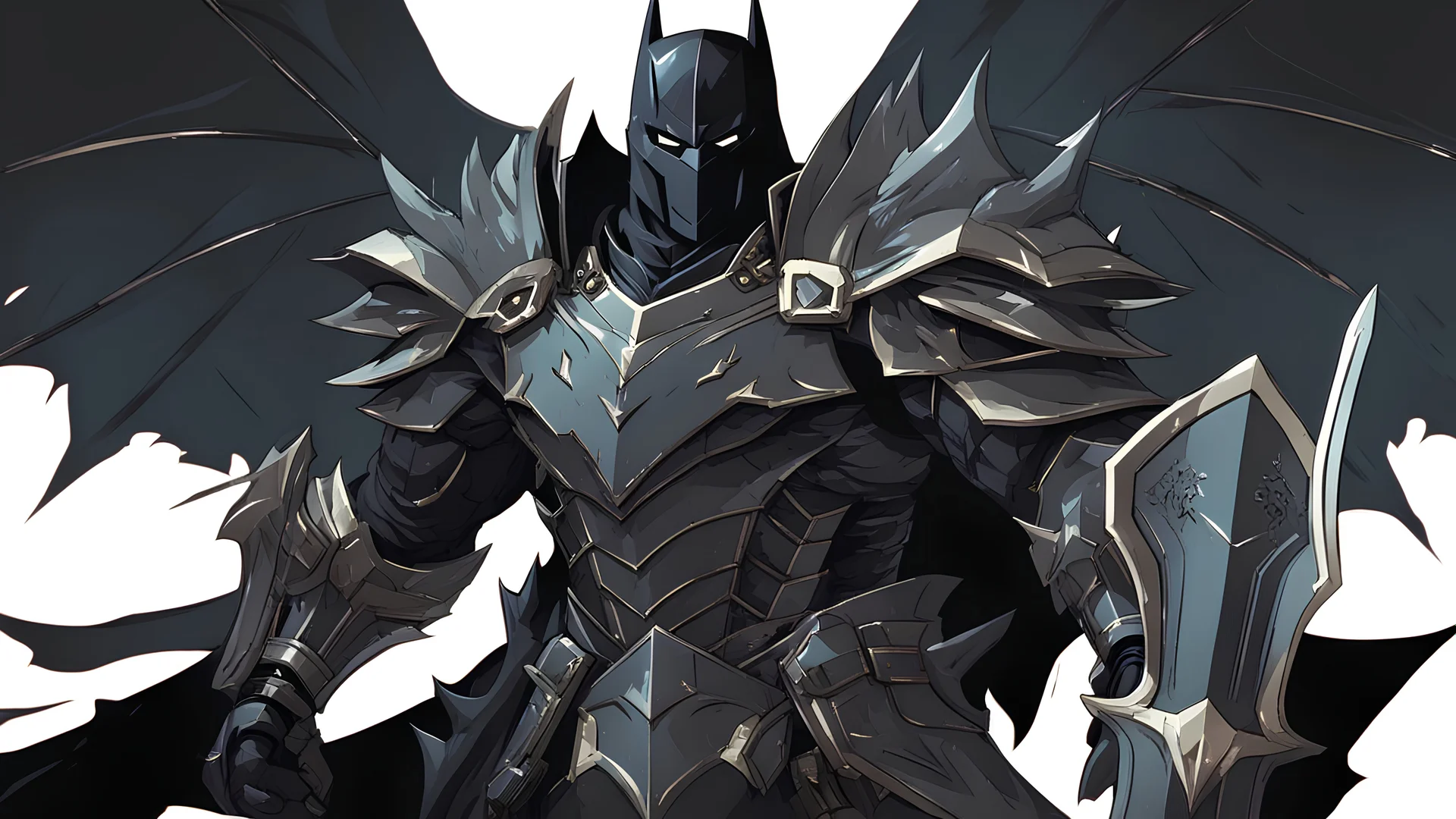 Big dark knight carrying a huge sword in his hand and wearing evil looking armor in 8k solo leveling shadow artstyle, machine them, close picture,