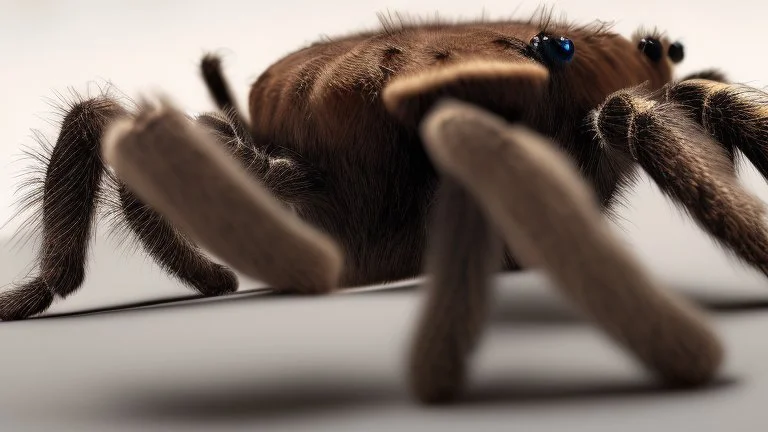 two people run out of hotel room because of escaped tarantula