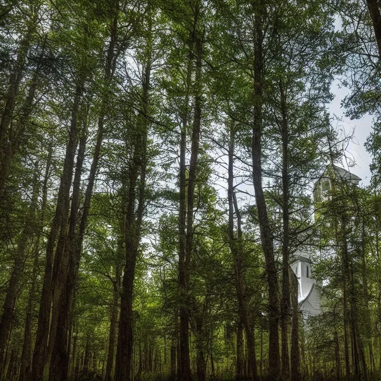 Church through the Forest