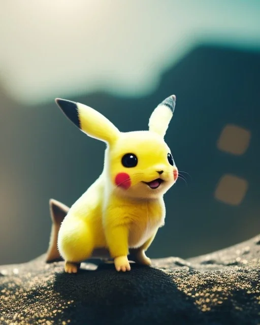 Pikachu, highly detailed, hyper-detailed, beautifully color-coded, insane details, intricate details, beautifully color graded, Cinematic, Color Grading, Editorial Photography, Depth of Field, DOF, Tilt Blur, White Balance, 32k, Super-Resolution, Megapixel, ProPhoto RGB, VR, Half rear Lighting, Backlight, non photorealistic rendering