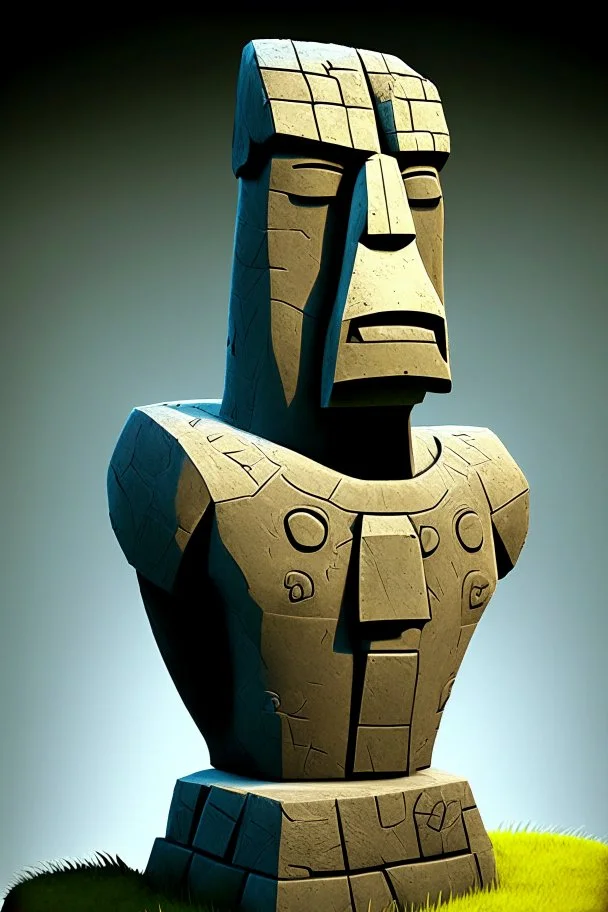 moai easter island golem robot