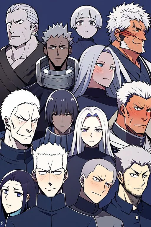 A manga-style portrait of a 35-years old male Shinigami, in the style of "Bleach", tall and muscular, with wild silver-gray hair, steel-colored eyes, and a scar across his left brow and cheek. He wears a tattered captain's haori of the 11th Division, open kimono revealing a dragon claw tattoo on his chest, and metallic claws on his forearms. He smirks defiantly, standing in a dynamic pose with silver reiatsu swirling around him.