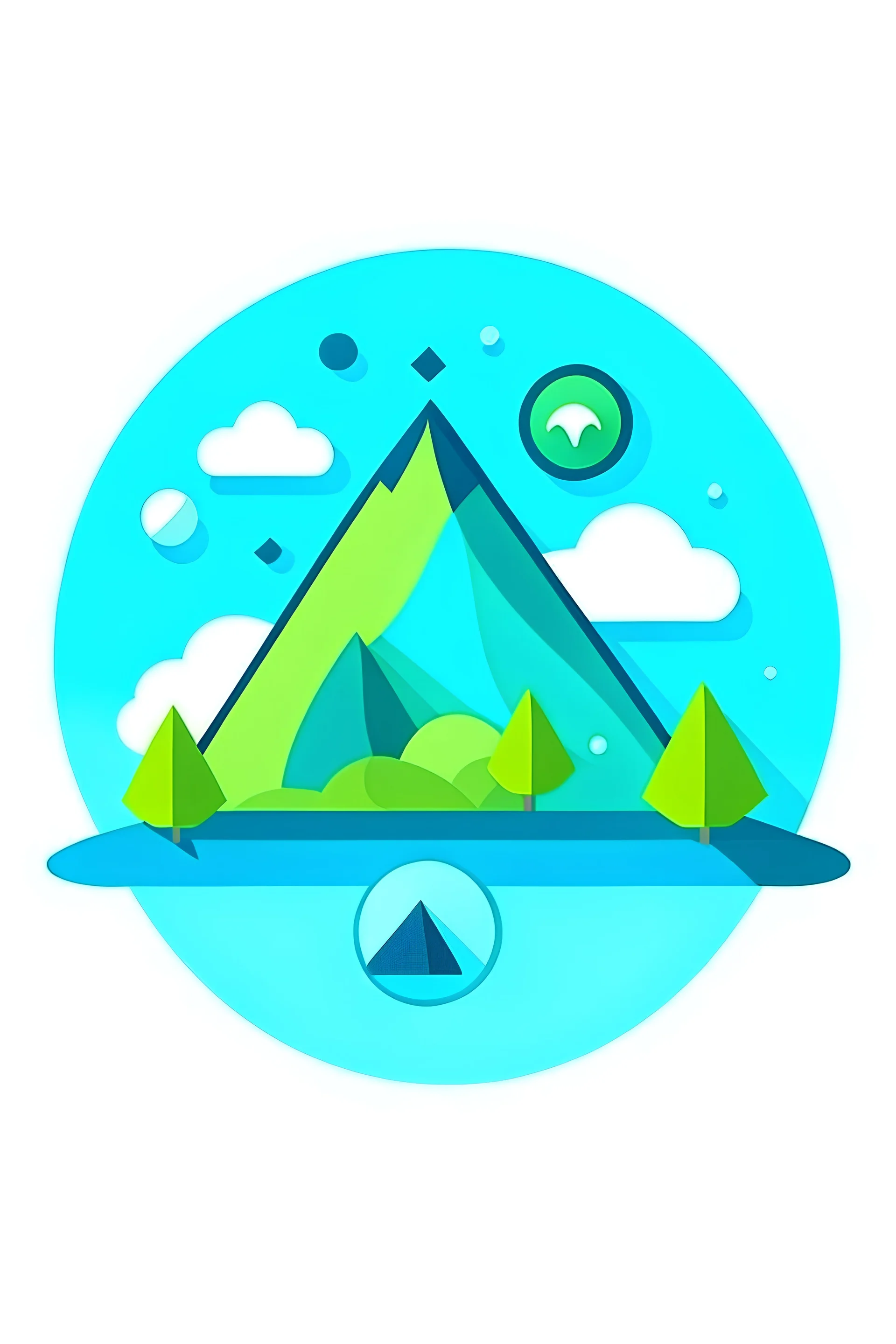 make a logo for an app that encourages users to be more climate friendly by rewarding them with points and virtual goods whenever they complete a taks related to reducing carbon footprint.