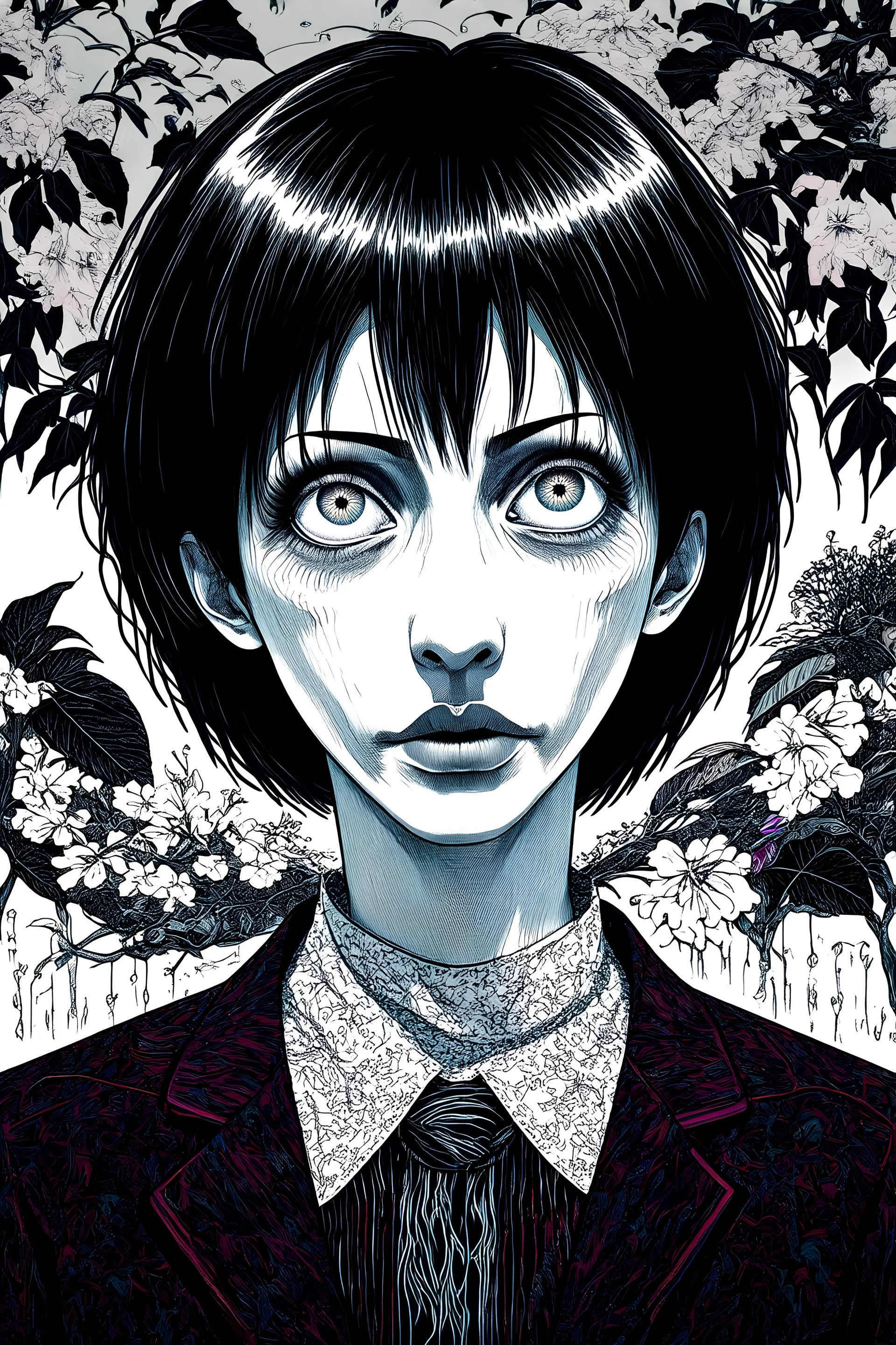 a screenshot of nihilism in style of junji ito, digital art, 4K Resolution