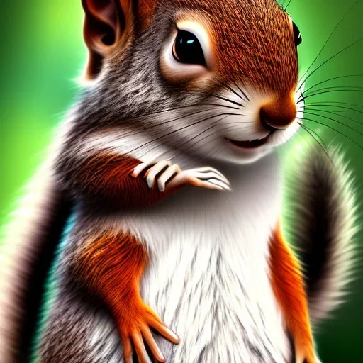 cute squirrel “wearing avatar make up” Pandora