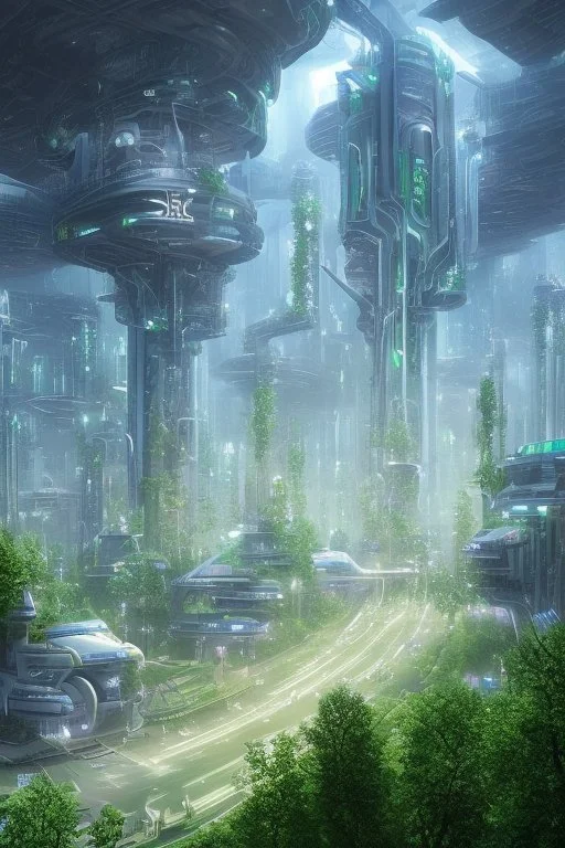tech future city green