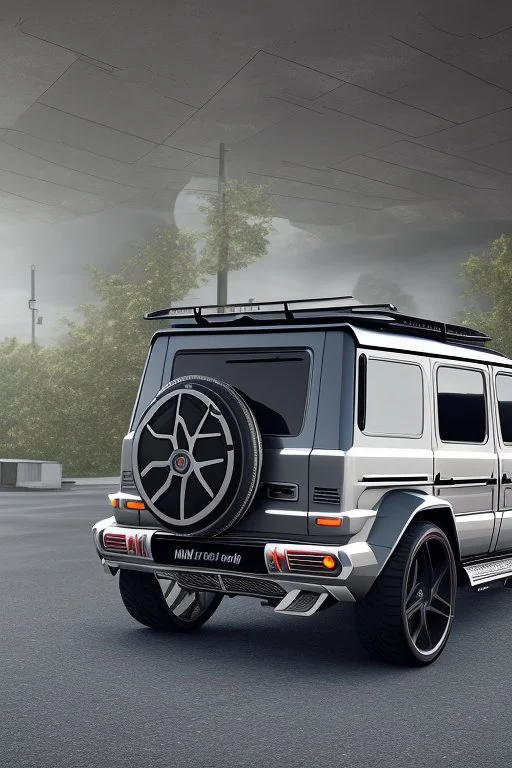 G-Class Hyper Sport, Rear View, 4K, Ultra Realistic