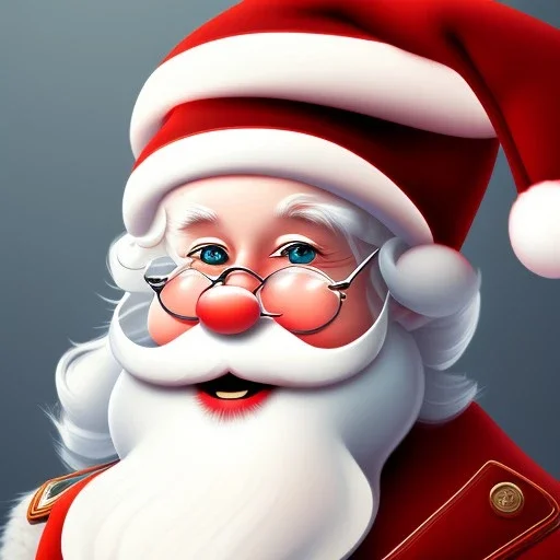 Santa Clause, portrait, detailed, 8k resolution, warm light