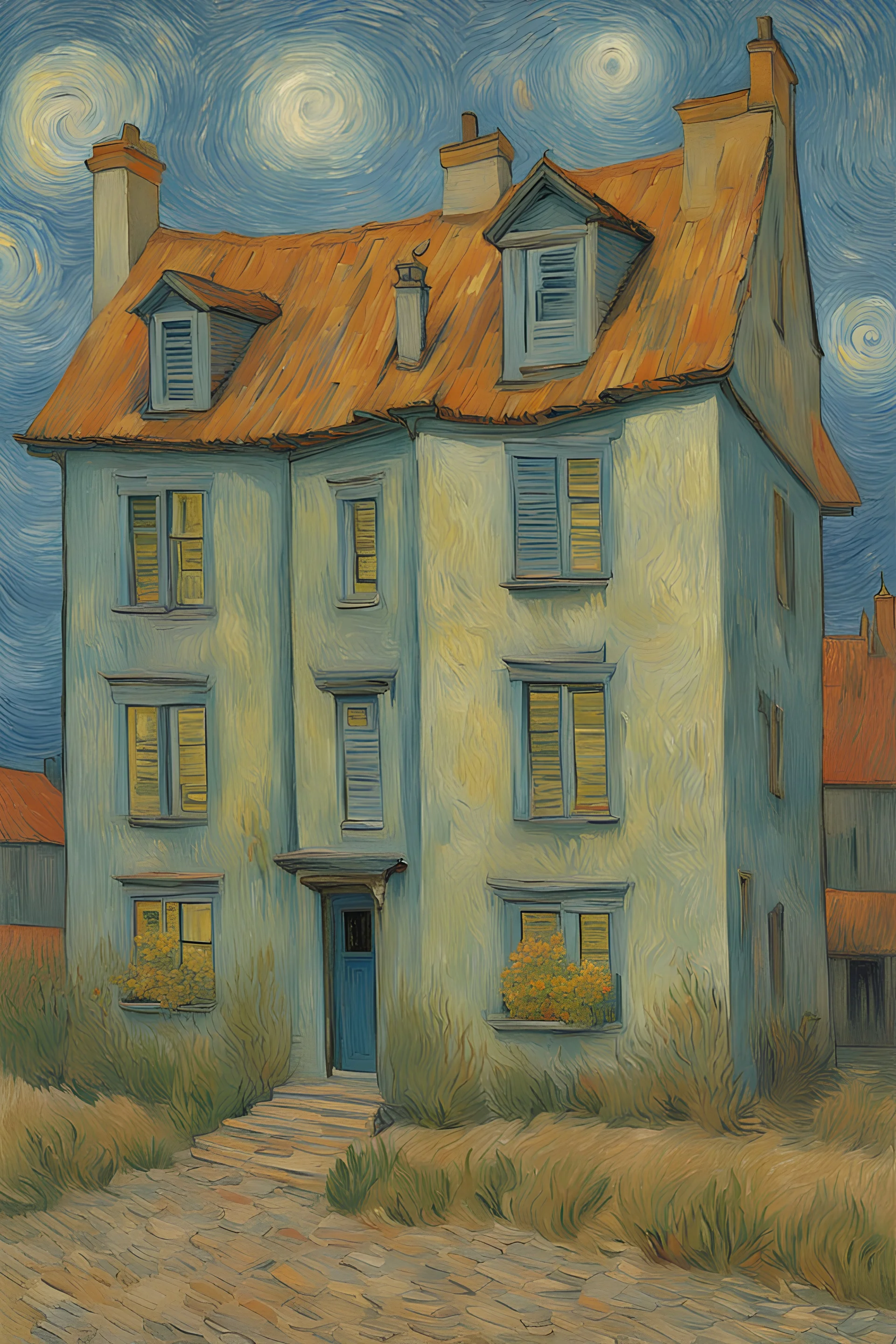 Portrait of a house by Van Gogh